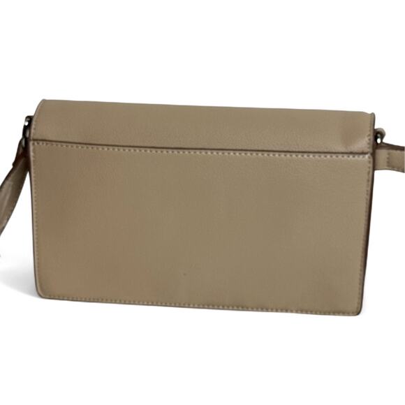 Anne Klein East West Flap Shoulder with Horse Bit Taupe NWT - Picture 4 of 5